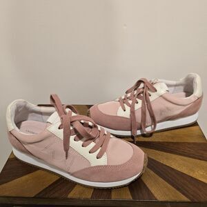 BIRDIES The Roadrunner WOMENS SIZE 8 Blush Pink Retro Sneakers Shoes Lace Up